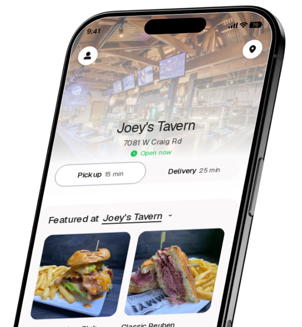 Joey's Tavern app preview