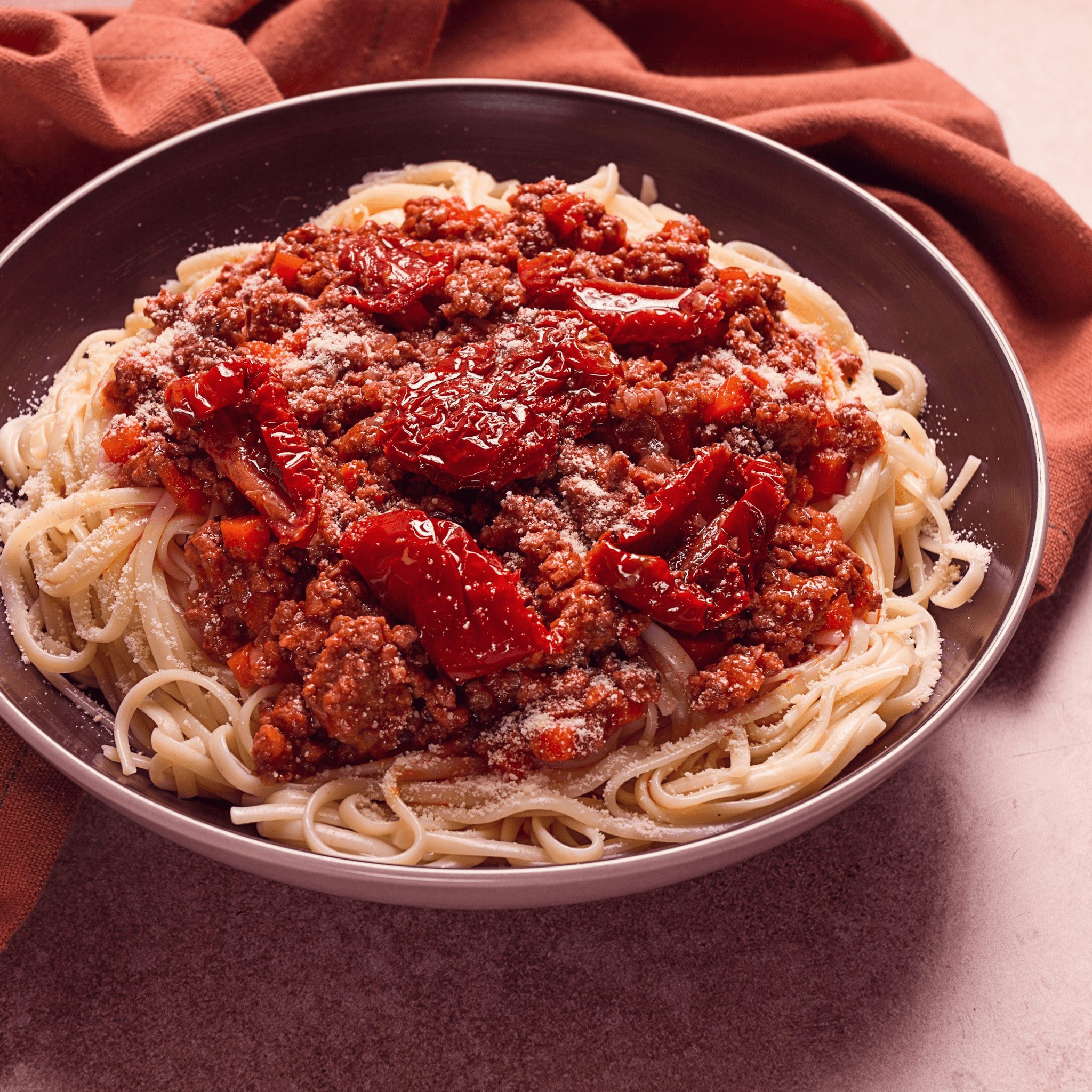 Fettuccine Bolognese.