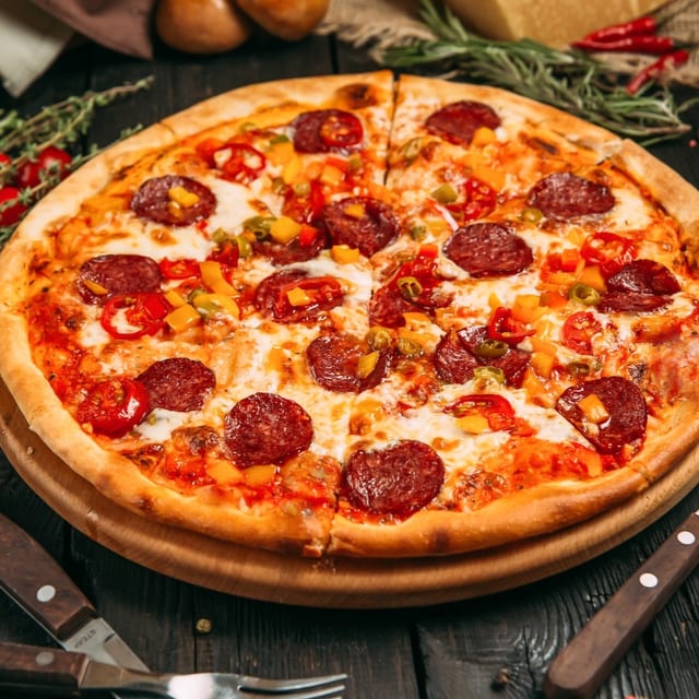 Triple Pepperoni Neapolitan.